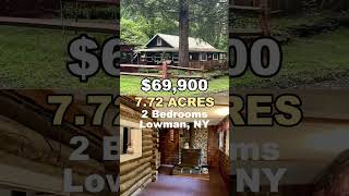 $69,900! Log Cabin With 7.72 Wooded Acres, Creek and Detached Garage $69,900! Log Cabin With 7.72 Wooded Acres, Creek and Detached Garage