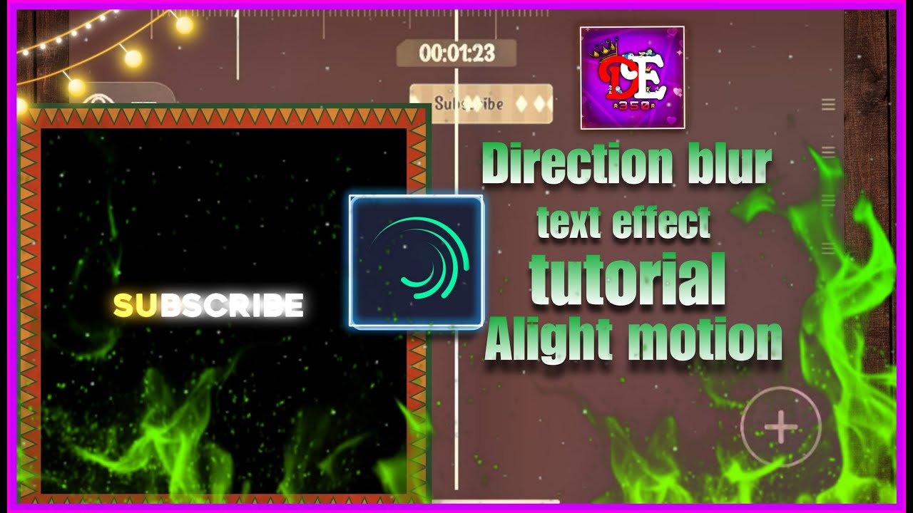 Direction blur effect text tutorial | alight motion | xml | # ...