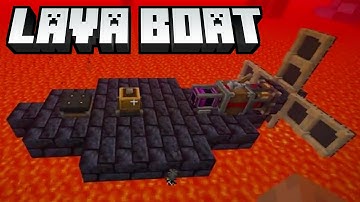 Lava Boat in Minecraft - Create Aeronautics Devlog
