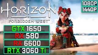 Horizon Forbidden West : GTX 1650, RX 580, RX 6600, RTX 3060 Ti Performance Breakdown