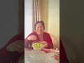 My Mama eating ceasar chicken salad