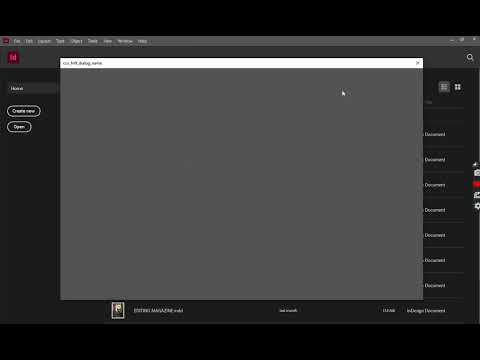 Adobe InDesign CC 2021 Blank New Document/project Window FIX | 100% Working
