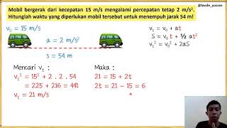 Contoh Soal : GLB dan GLBB | Gerak Lurus (1) Contoh Soal : GLB dan GLBB | Gerak Lurus (1)