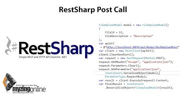 Restsharp posting data to web api - post call