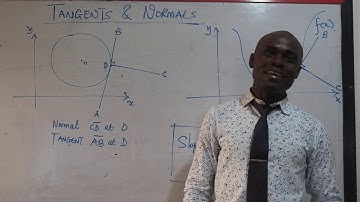 EQUATION OF A TANGENT AND NORMAL TO A CURVE PART 1