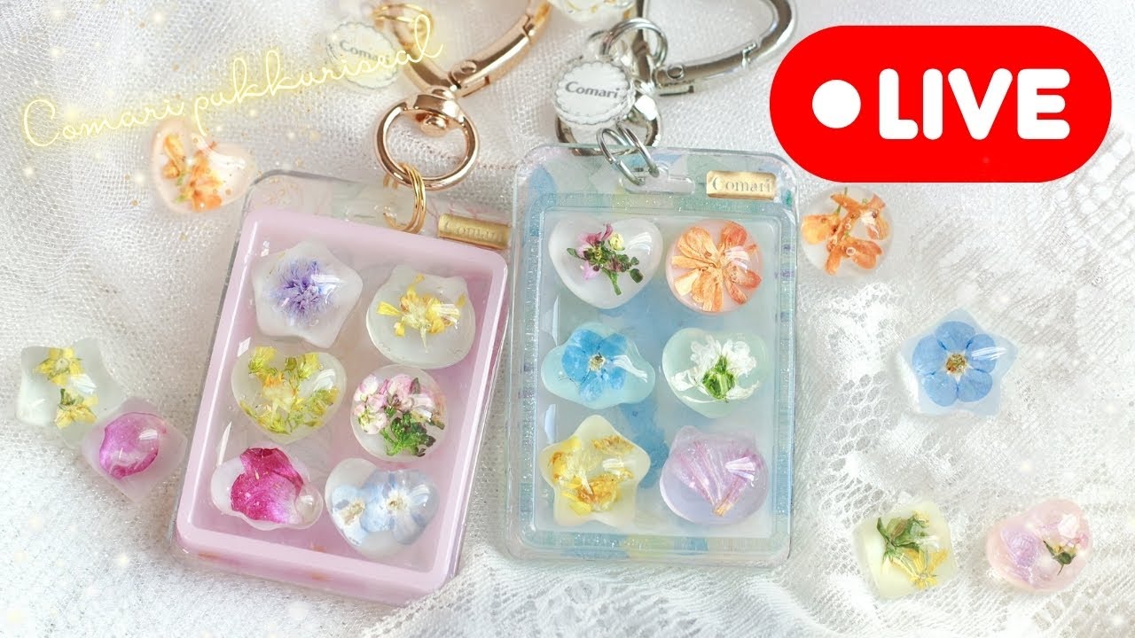 Resin art Stream 368【Flower drop seals】 - YouTube