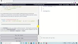 Lesson 109 - use of multiple ternary conditional operator - freecodecamp