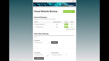 cPanel / WHMCS - Backup Management