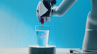 【サントリーの研究】LiDR -Liquid Drawing-｜飲料中などの水中に液体で自在にイラストやメッセージを描くことができる世界初の技術