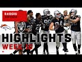 Raiders Defense Bucks the Broncos w/ 4 INTs & 2 Sacks | NFL 2020 Highlights