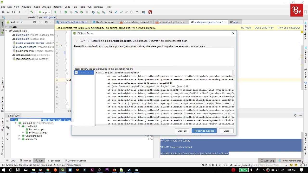 Cara Memperbaiki gradle sync failed pada Android Studio 3.3 - YouTube