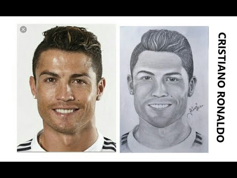 HOW TO DRAW CRISTIANO RONALDO SKETCH | SPEED DRAWING | CreativeHimmi