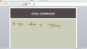 17.1 cpio commands
