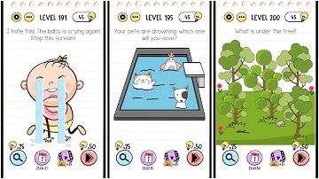 Brain Test: Tricky Puzzles - Levels 191-200 Walkthrough Gameplay