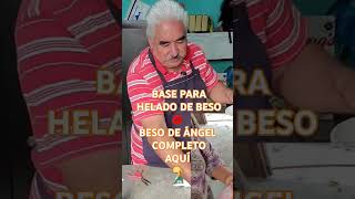 BASE PARA HELADO DE BESO DE ÁNGEL. 4 INGREDIENTES