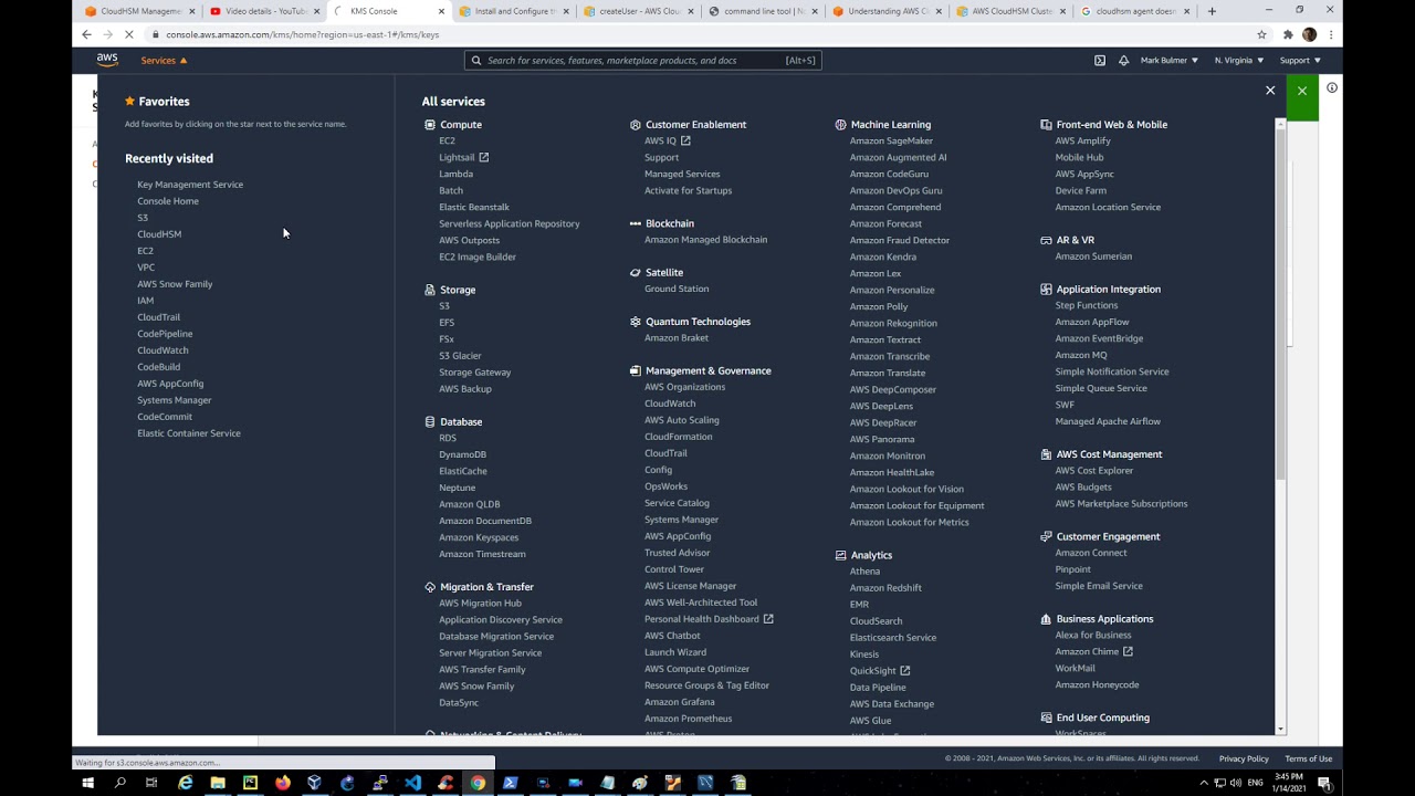 CloudHSM part 2 Basic S3 Encrypted File Operations YouTube