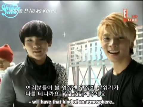 {SHINeeSubs} 091023 E!News Korea Making of Ring Ding Dong MV