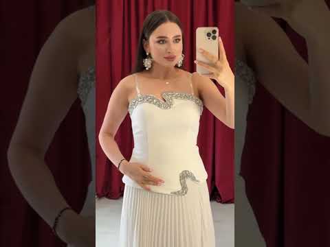 طقم سهرة تنورة بلوزه مشكوك فساتين