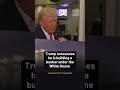Trump announces he is building a bunker under the White House