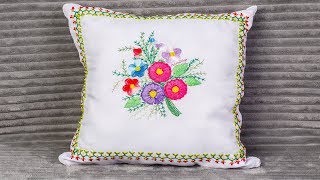 CojÃ­n Bordado a Mano | Sorteo Internacional - Especial 100k | Hand Embroidery Tutorial Artesdâ€™Olga
