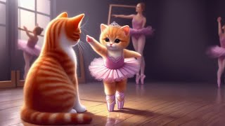 Little kitten dreams wants to dance | lovely story|🦨🙏🌹#shorts,#shortsvideo,#funnyshorts,#dance,#cats