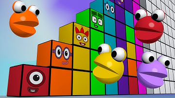 Numberblocks Step Squad 1 to 100 BIGGEST Count Numberblocks Standing Tall Count 1-100 Number Pattern