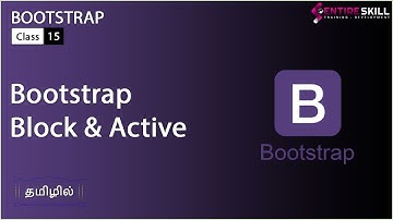 What is Block Level Button in Bootstrap in Tamil (Bootstrap Master Course) - Entire Skill