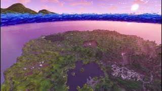 Fortnite ROCKET LAUNCH from sky view