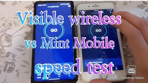 visible wireless vs mint mobile. speed test.