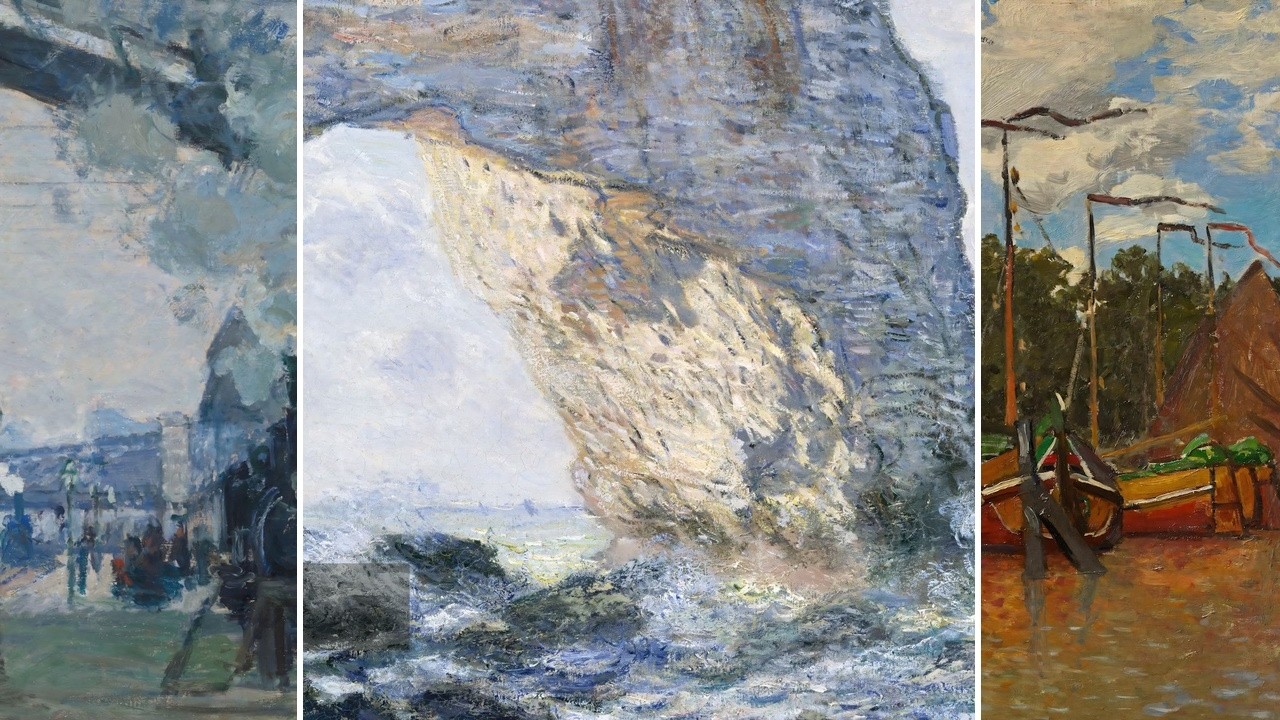 Claude Monet TV — Silent Art Gallery · September 6 Morning | The Manneporte Etretat & others