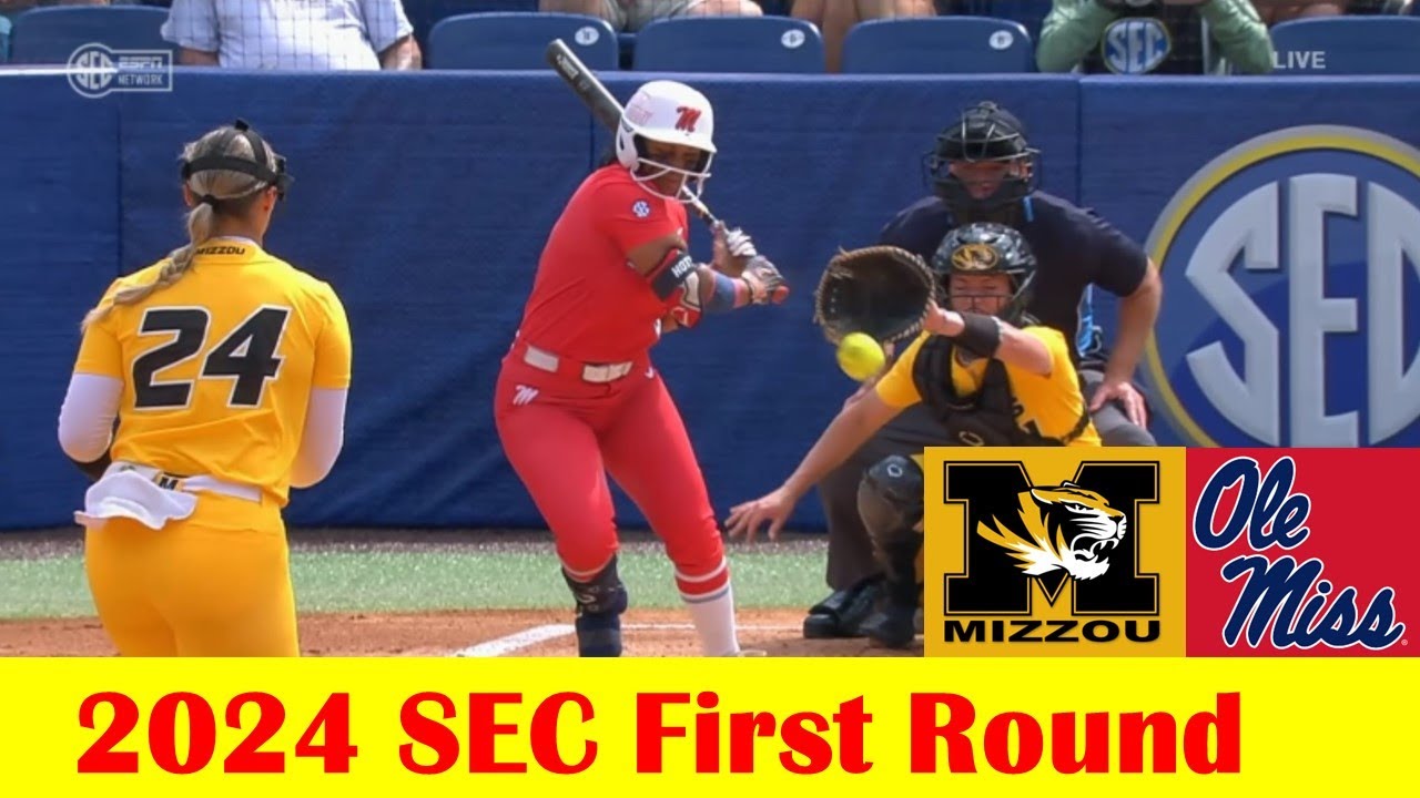 Ole Miss vs Missouri Softball Game Highlights, 2024 SEC Tournament First Round