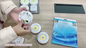 Lampada luminária Led Sem Fio Controle Remoto Spot Kit  3