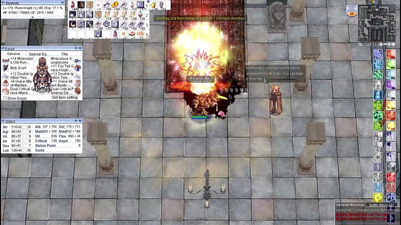 IRO Rune Knight Ignition Break CHEAP Build VS. Corrupted Soul (6M