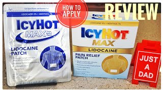 How To Use ICY HOT Max Strength Pain Relief Patch Review &  How To Apply screenshot 5