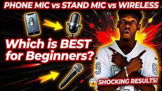 Phone Mic vs Stand Mic vs Wireless Lavalier - Which is BEST for Beginners? (2026) FULL TEST