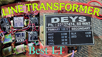 DEYS 60W Line Matching Transformer Cannection | What use Line Transformer(LT) DEYS LT 60W 50W 40W
