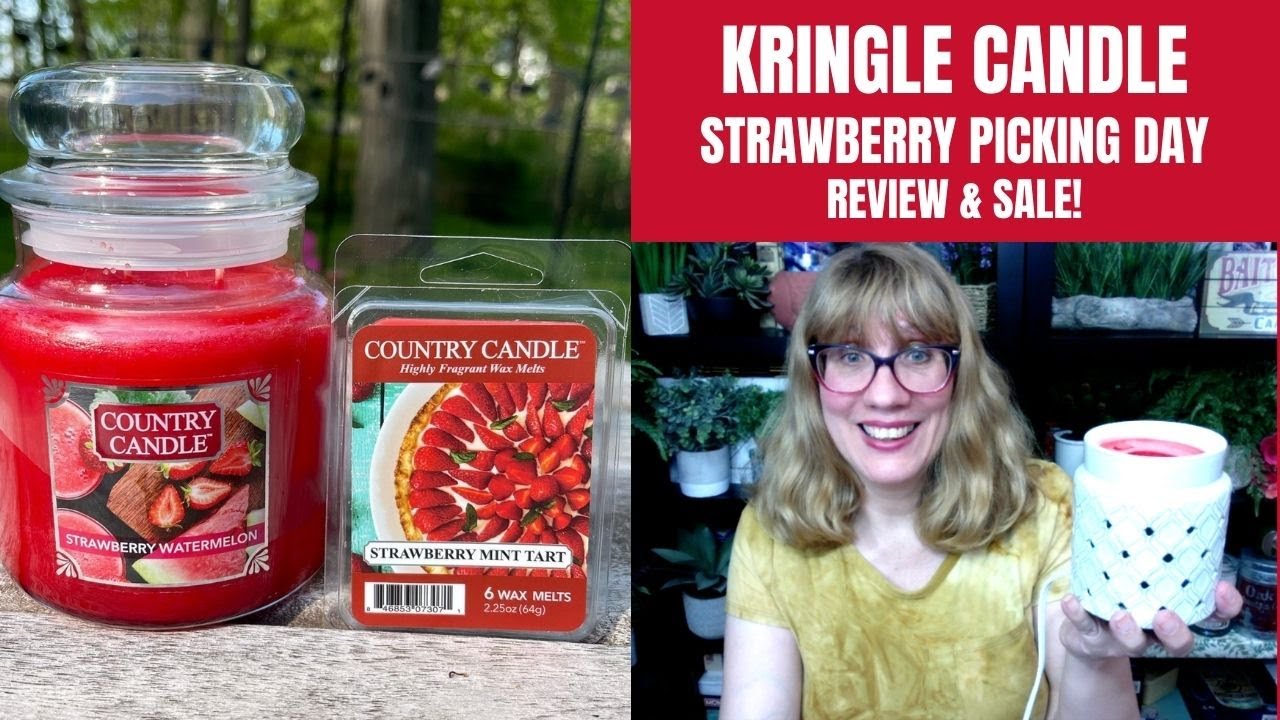 KRINGLE CANDLE Strawberry Picking Day Reviews & Sale!