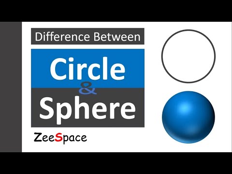 वीडियो: क्या एक गोला और एक वृत्त एक ही चीज है?
