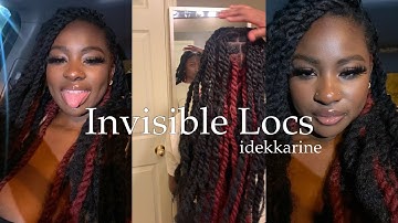 my first time trying invisible locs | idekkarine