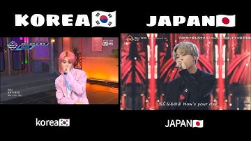 韓国🇰🇷と日本🇯🇵のTVのカメラワーク比較動画【비교 동영상】BTS【방탄소년단】 − boy with luv