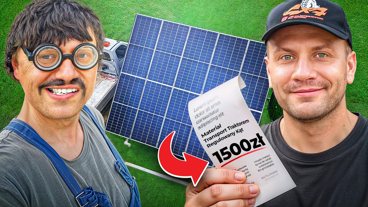 5,5 kW za 9100 zł?! Buduję regulowany stelaż PV i ciągnę go 8 km — legalne?
