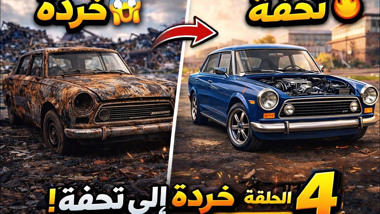 من خردة إلى تحفة! إعادة بناء سيارة مهملة بالكامل 🚗💥 | الحلقة 