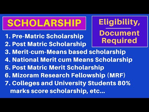 Scholarship Scheme hrang hrang 17 -te | Mizoram Scholarship Board & Central Govt. Scholarship 2021