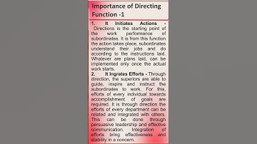 Business Management/22/Importance of Directing Function-1