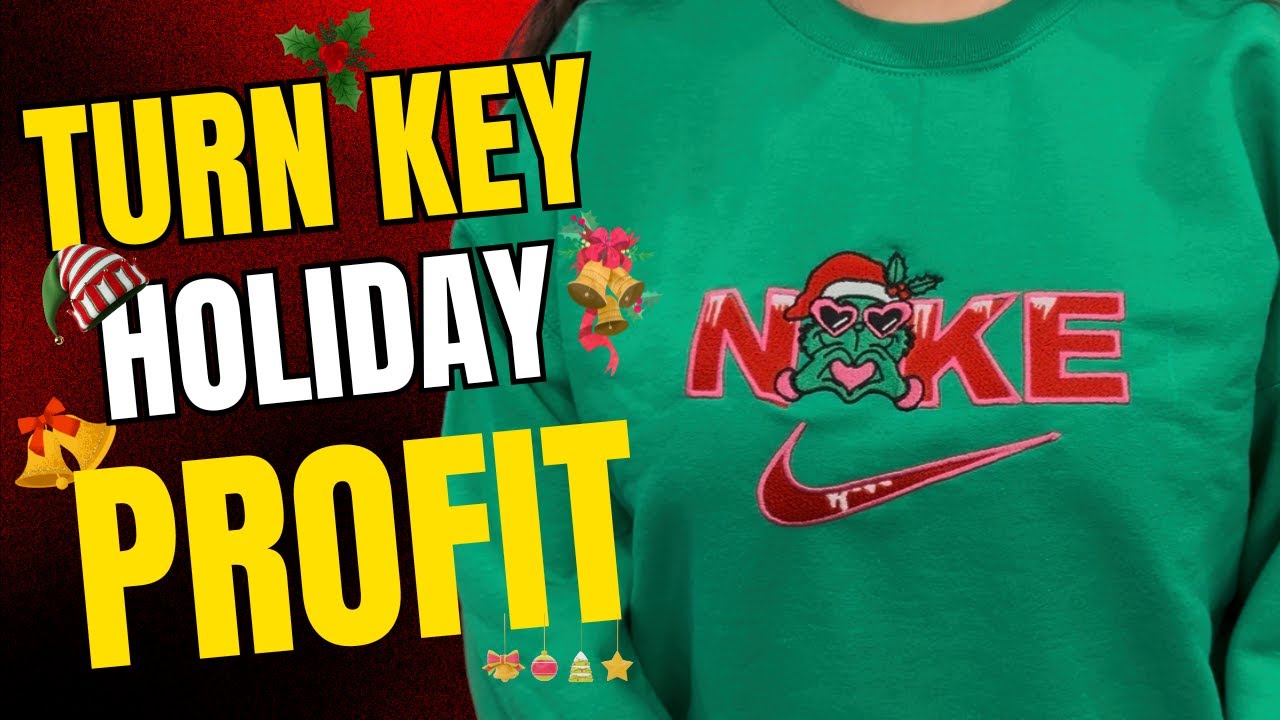 Create a Nike Grinch Embroidery Design: Full Digitizing Tutorial!