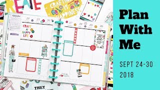 Plan with Me - Sept 24-30 2018 Classic Happy Planner - Miss Maker