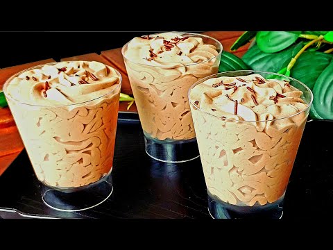 Creamy Chocolate Mousse Recipe! No Oven! No Bake! No Gelatin! No Chocolate | Chams Easy Recipes