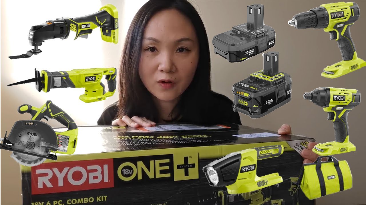 晒晒我年中大促剁手买的新玩具/RYOBI电动工具组开箱/Home Depot/RYOBI Combo Kit Unboxing