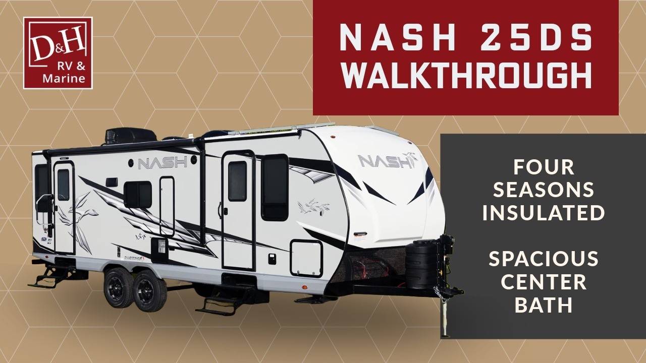 Tour the Northwood Nash 25DS Travel Trailer - 2024 Features Walkthrough ...