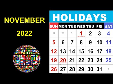 November 2022 Holidays and Observances Around the World